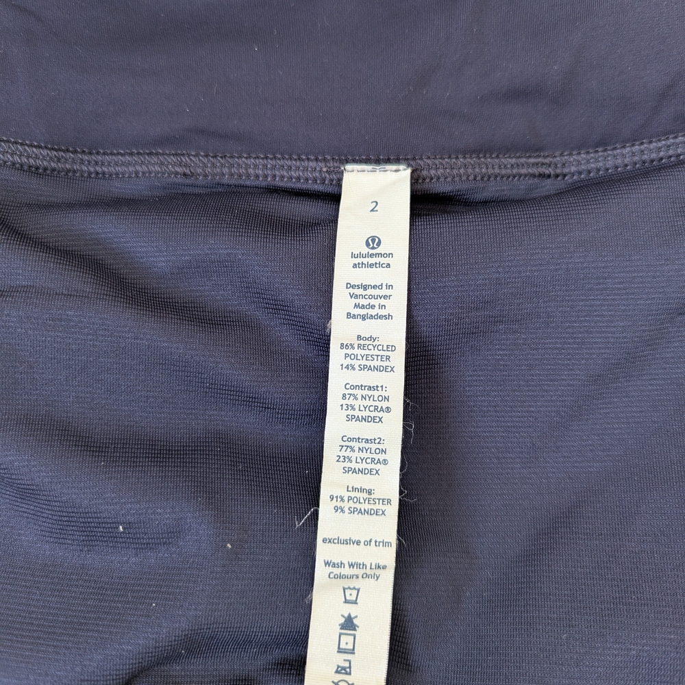lululemon athletica Women's Black and Pink Athletic Shorts - Picture 3 of 5